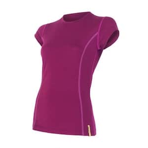 MERINO ACTIVE TEE SS WOM LILLA