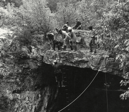 Apertura grotta fondo franco