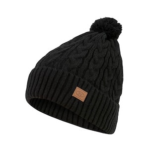 BEIRA LINED BOBBLE HAT - BLACK