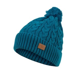 BEIRA LINED BOBBLE HAT - OCEAN BLUE