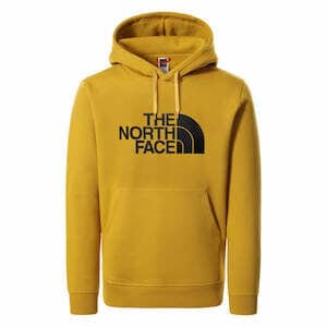 Felpa gialla the north face